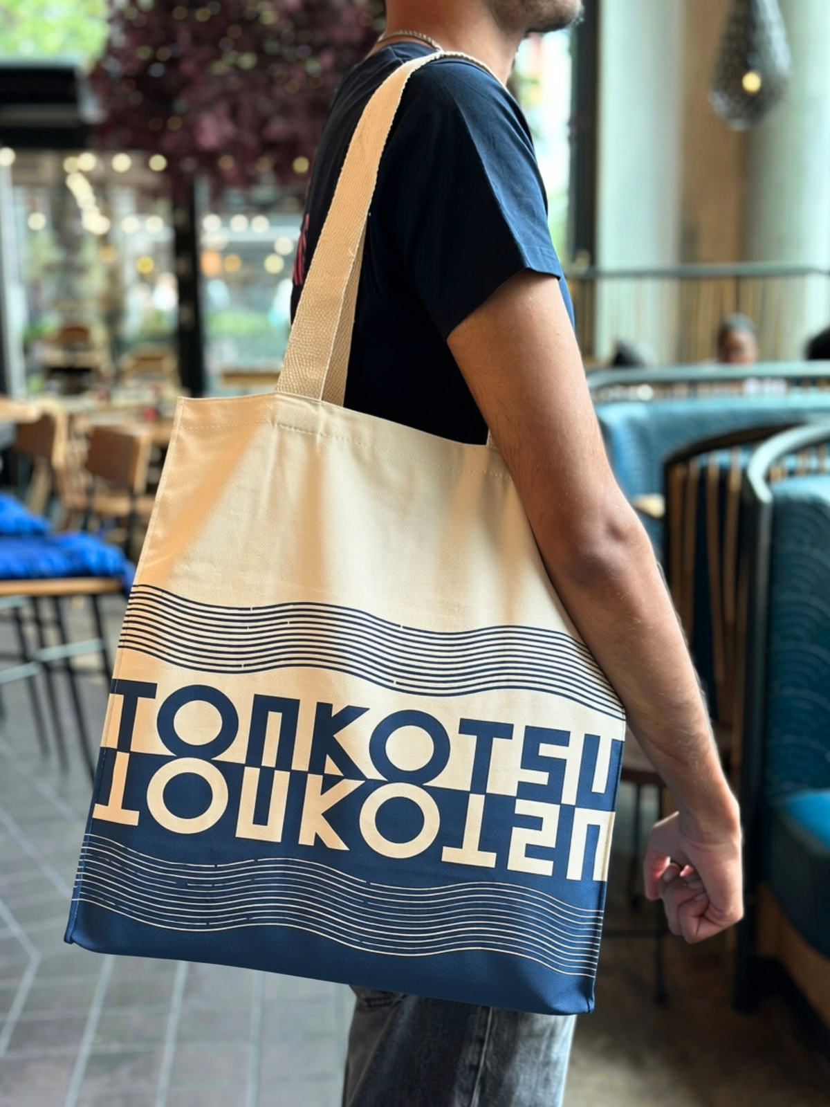 Blue Tonkotsu Tote Bag