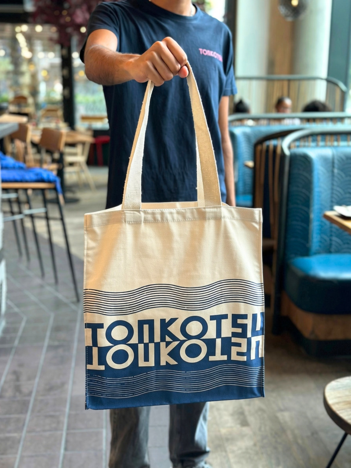 Blue Tonkotsu Tote Bag